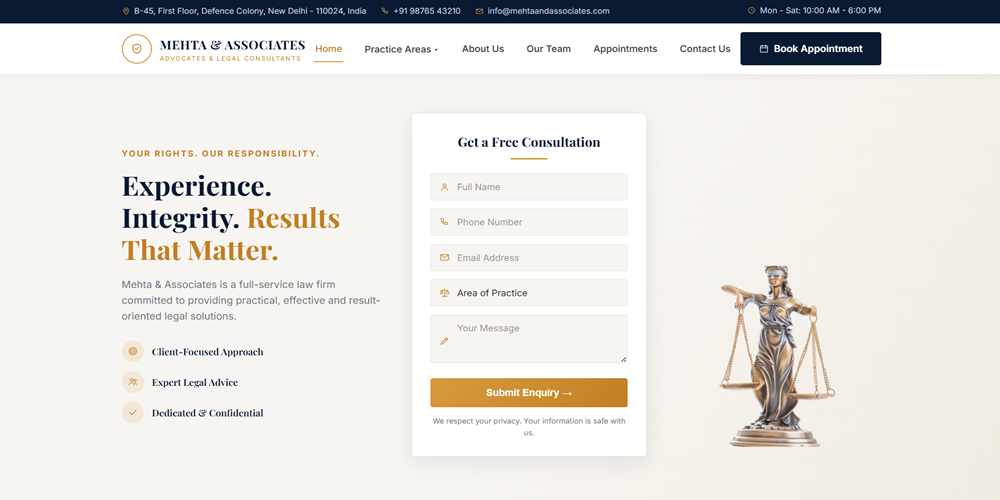 Mehta & Associates (Demo)